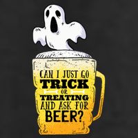 Trick Or Treating Beer Funny Golf Towel