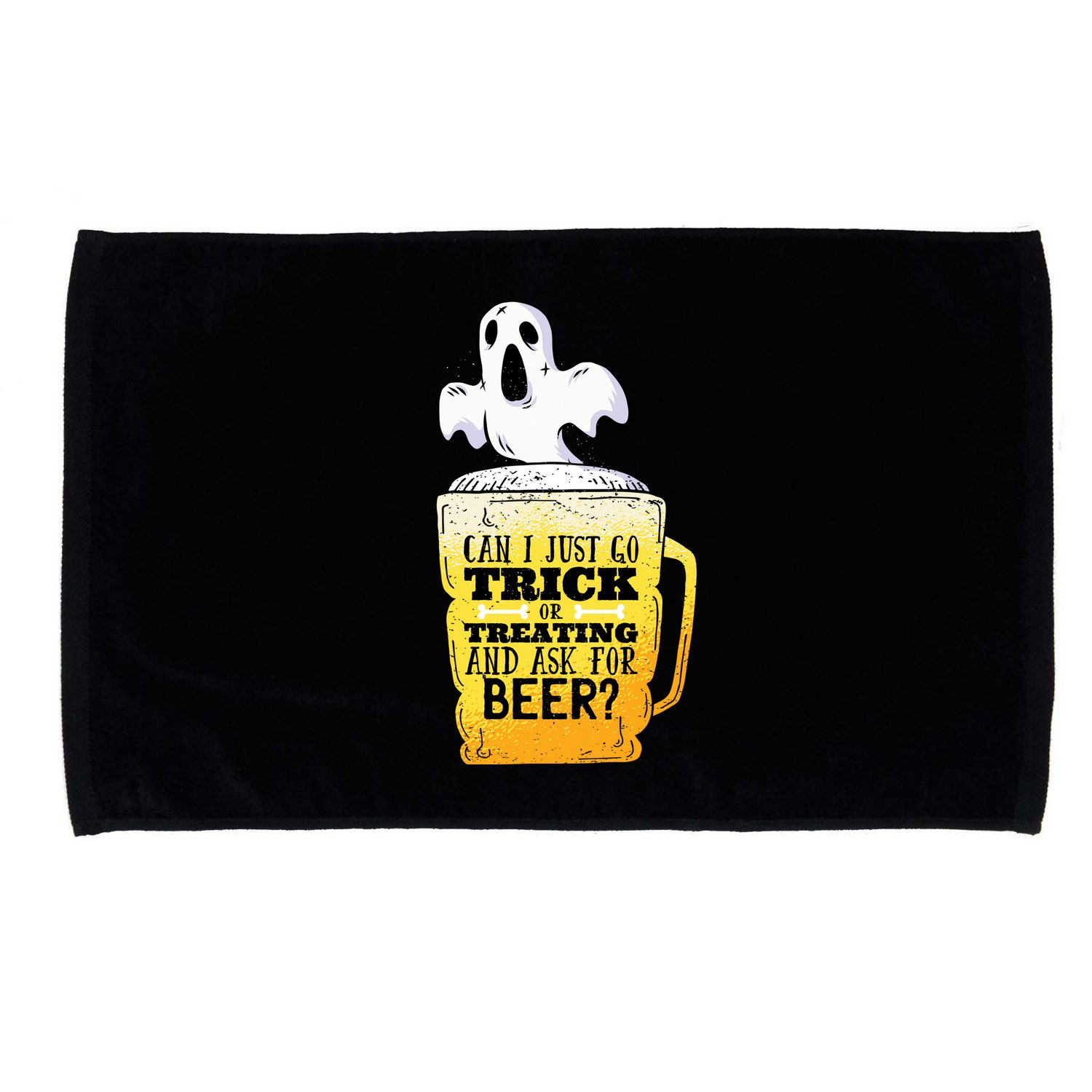 Trick Or Treating Beer Funny Microfiber Hand Towel