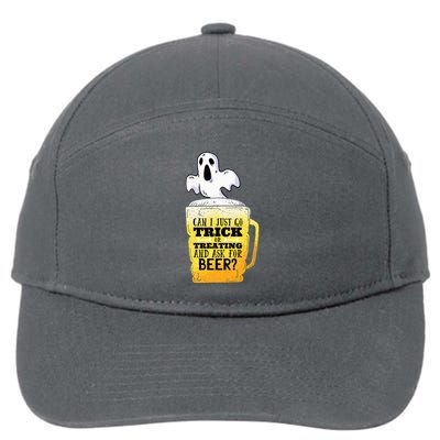 Trick Or Treating Beer Funny 7-Panel Snapback Hat