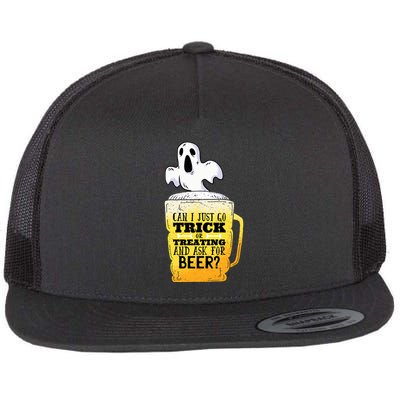 Trick Or Treating Beer Funny Flatbill Hat