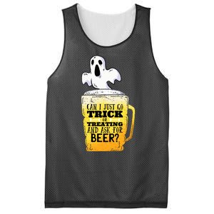 Trick Or Treating Beer Funny Mesh Reversible Basketball Jersey Tank