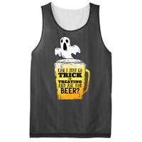 Trick Or Treating Beer Funny Mesh Reversible Basketball Jersey Tank