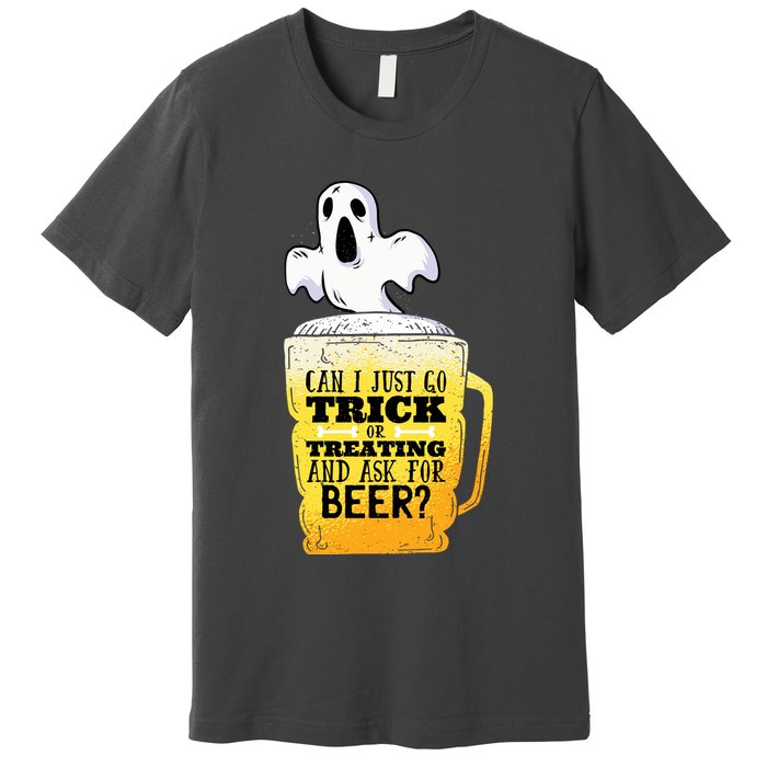 Trick Or Treating Beer Funny Premium T-Shirt