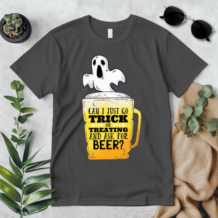 Trick Or Treating Beer Funny Premium T-Shirt