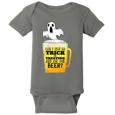 Trick Or Treating Beer Funny Baby Bodysuit