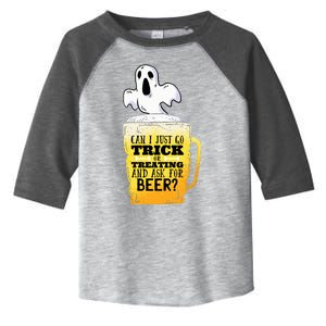 Trick Or Treating Beer Funny Toddler Fine Jersey T-Shirt