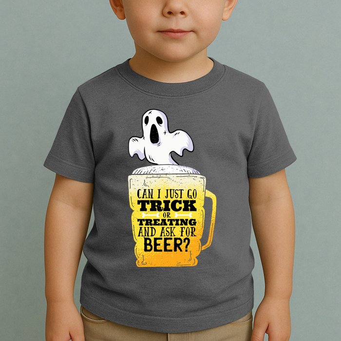 Trick Or Treating Beer Funny Toddler T-Shirt