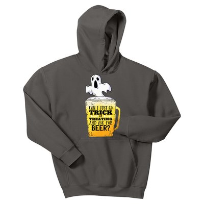 Trick Or Treating Beer Funny Kids Hoodie