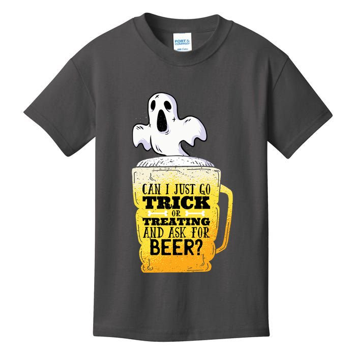 Trick Or Treating Beer Funny Kids T-Shirt