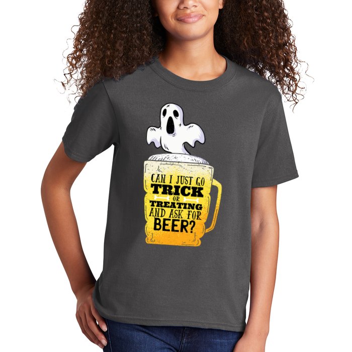 Trick Or Treating Beer Funny Kids T-Shirt