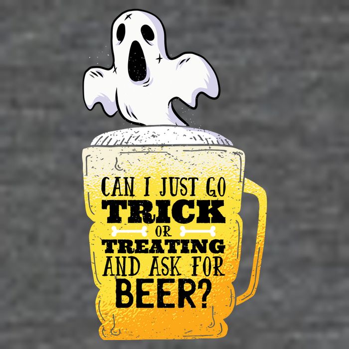 Trick Or Treating Beer Funny Kids T-Shirt