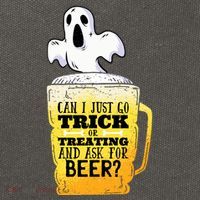 Trick Or Treating Beer Funny Cotton Canvas Backpack