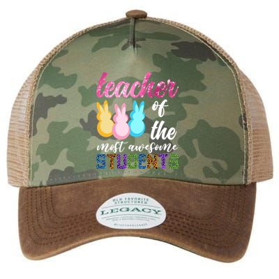 Teacher Of The Most Awesome Students Easter Funny Teacher Gift Legacy Tie Dye Trucker Hat