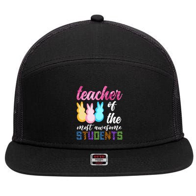 Teacher Of The Most Awesome Students Easter Funny Teacher Gift 7 Panel Mesh Trucker Snapback Hat
