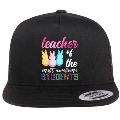 Teacher Of The Most Awesome Students Easter Funny Teacher Gift Flatbill Hat