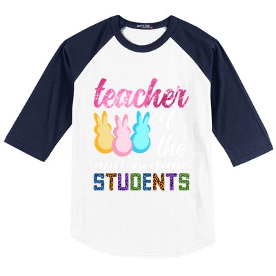 Teacher Of The Most Awesome Students Easter Funny Teacher Gift Baseball Sleeve Shirt