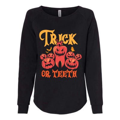 Trick Or Teeth Halloween Costume Dentist Gift Womens California Wash Sweatshirt