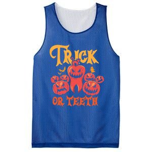 Trick Or Teeth Halloween Costume Dentist Gift Mesh Reversible Basketball Jersey Tank