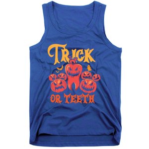 Trick Or Teeth Halloween Costume Dentist Gift Tank Top