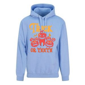 Trick Or Teeth Halloween Costume Dentist Gift Unisex Surf Hoodie