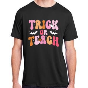 Trick Or Teach Halloween Teacher Kids Teacher Life Adult ChromaSoft Performance T-Shirt