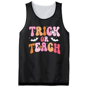 Trick Or Teach Halloween Teacher Kids Teacher Life Mesh Reversible Basketball Jersey Tank