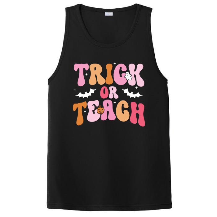 Trick Or Teach Halloween Teacher Kids Teacher Life PosiCharge Competitor Tank