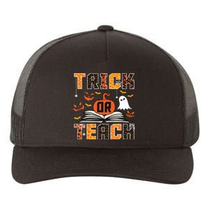 Trick Or Teach Retro Halloween Teacher Costume Yupoong Adult 5-Panel Trucker Hat