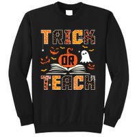 Trick Or Teach Retro Halloween Teacher Costume Sweatshirt