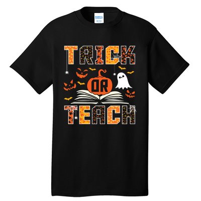 Trick Or Teach Retro Halloween Teacher Costume Tall T-Shirt