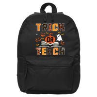 Trick Or Teach Retro Halloween Teacher Costume 16 in Basic Backpack