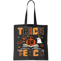 Trick Or Teach Retro Halloween Teacher Costume Tote Bag