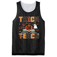 Trick Or Teach Retro Halloween Teacher Costume Mesh Reversible Basketball Jersey Tank