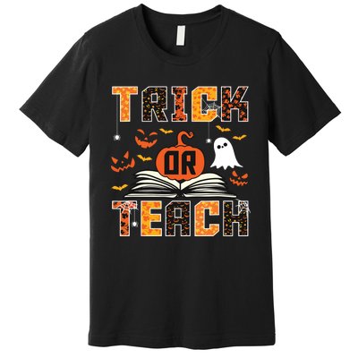 Trick Or Teach Retro Halloween Teacher Costume Premium T-Shirt