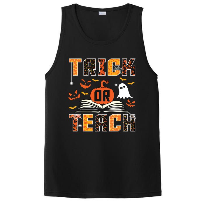 Trick Or Teach Retro Halloween Teacher Costume PosiCharge Competitor Tank