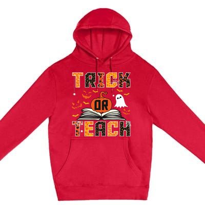 Trick Or Teach Retro Halloween Teacher Costume Premium Pullover Hoodie