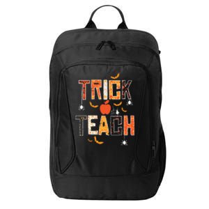 Trick Or Teach Retro Halloween Teacher Costume City Backpack