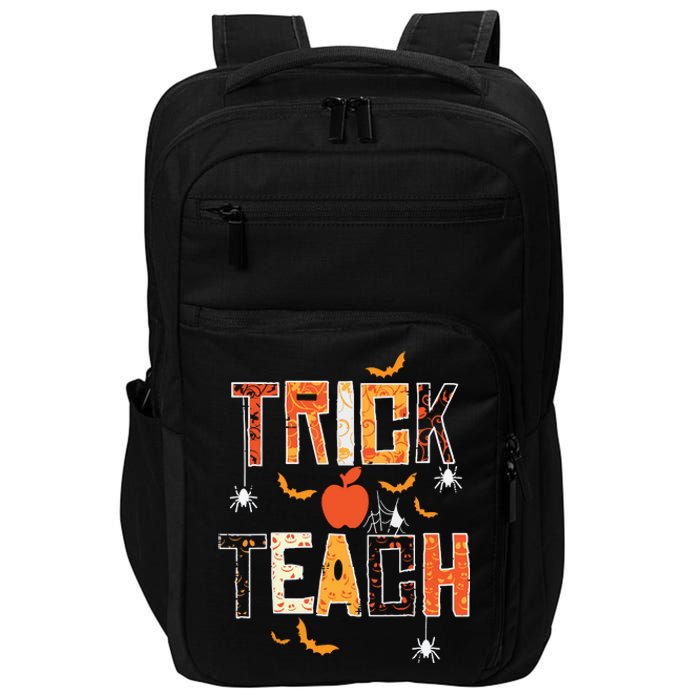 Trick Or Teach Retro Halloween Teacher Costume Impact Tech Backpack