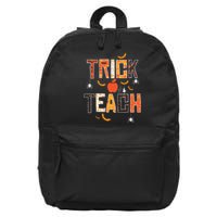 Trick Or Teach Retro Halloween Teacher Costume 16 in Basic Backpack