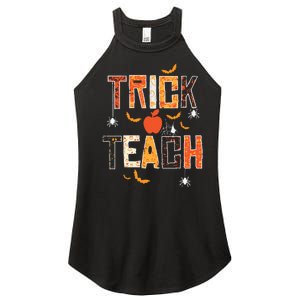 Trick Or Teach Retro Halloween Teacher Costume Women’s Perfect Tri Rocker Tank