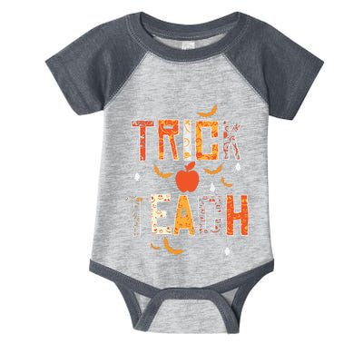 Trick Or Teach Retro Halloween Teacher Costume Infant Baby Jersey Bodysuit