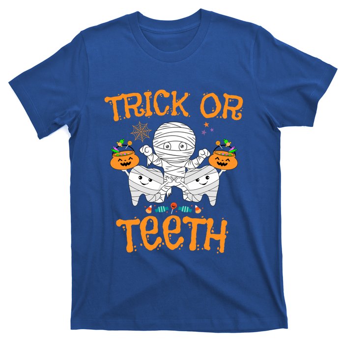 Trick Or Th Funny Halloween Dental Squad Matching Funny Gift T-Shirt