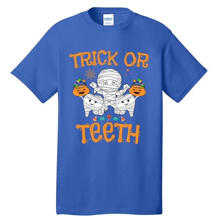 Trick Or Th Funny Halloween Dental Squad Matching Funny Gift Tall T-Shirt