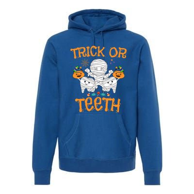 Trick Or Th Funny Halloween Dental Squad Matching Funny Gift Premium Hoodie