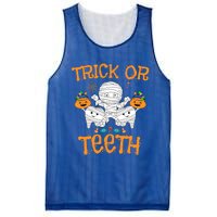 Trick Or Th Funny Halloween Dental Squad Matching Funny Gift Mesh Reversible Basketball Jersey Tank