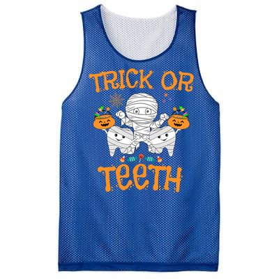 Trick Or Th Funny Halloween Dental Squad Matching Funny Gift Mesh Reversible Basketball Jersey Tank