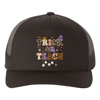 Trick Or Teach Retro Halloween Teacher Costume Yupoong Adult 5-Panel Trucker Hat