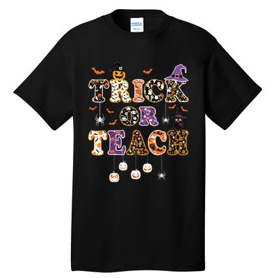 Trick Or Teach Retro Halloween Teacher Costume Tall T-Shirt