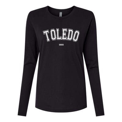 Toledo Ohio Womens Cotton Relaxed Long Sleeve T-Shirt