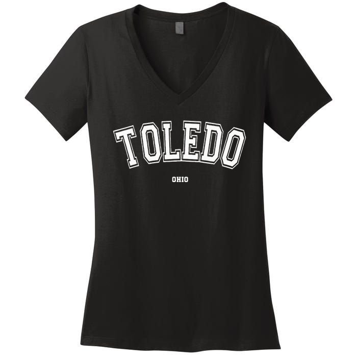 Toledo Ohio Women's V-Neck T-Shirt